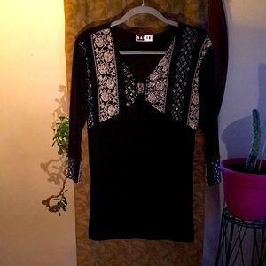 Fancy Black Glittery Top